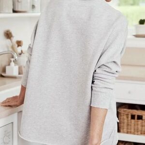 Frank & Eileen ANNA Long-Sleeve Capelet in Grey Melangesize XS